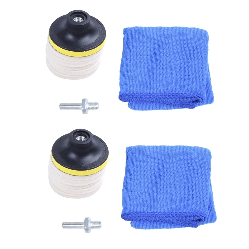 

16PC 3Inch 75mm Felt Polishing Pad Windscreen Scratch Repair Glass Polishing Kit
