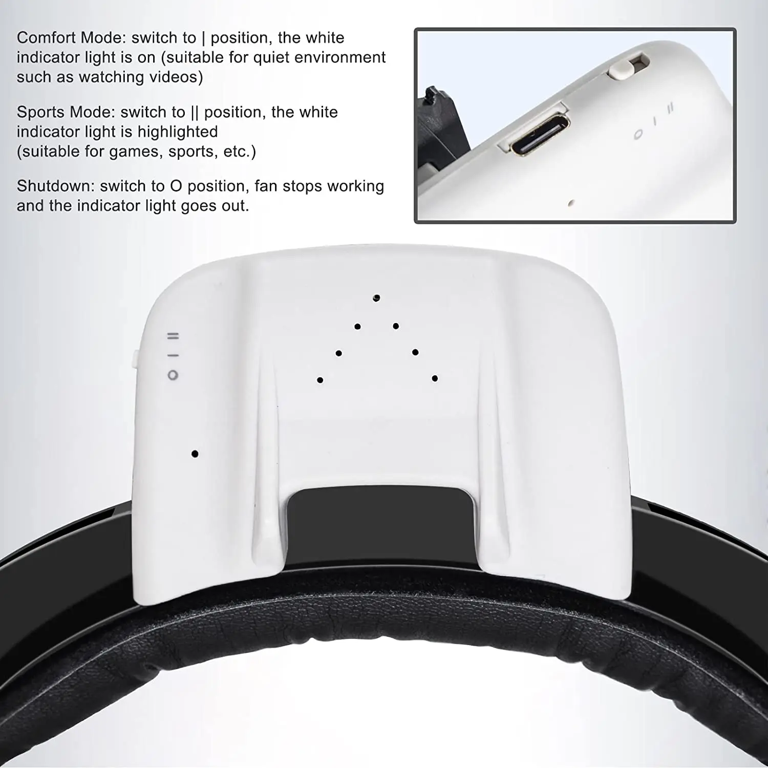 Active Air Circulation for Oculus Quest 2 Fan Cooler Relieves Lens Fogging Radiator Cooling Fan for Oculus Quest 2 Accessories