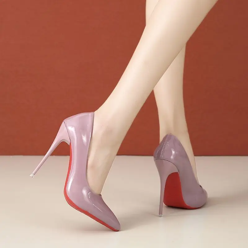 12cm High Heels For Women Thin Stiletto Banquet Wedding Party Shoes Sexy Pointed Toe Ladies Nightclub Prom Pumps Plus Size 35-45