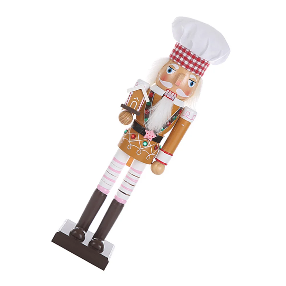 

Nutcracker Xmas Christmas Wooden Desktop Ornament Soldier Decor Puppet Table 9Th Anniversary Gifts Figurine Figure Supplies