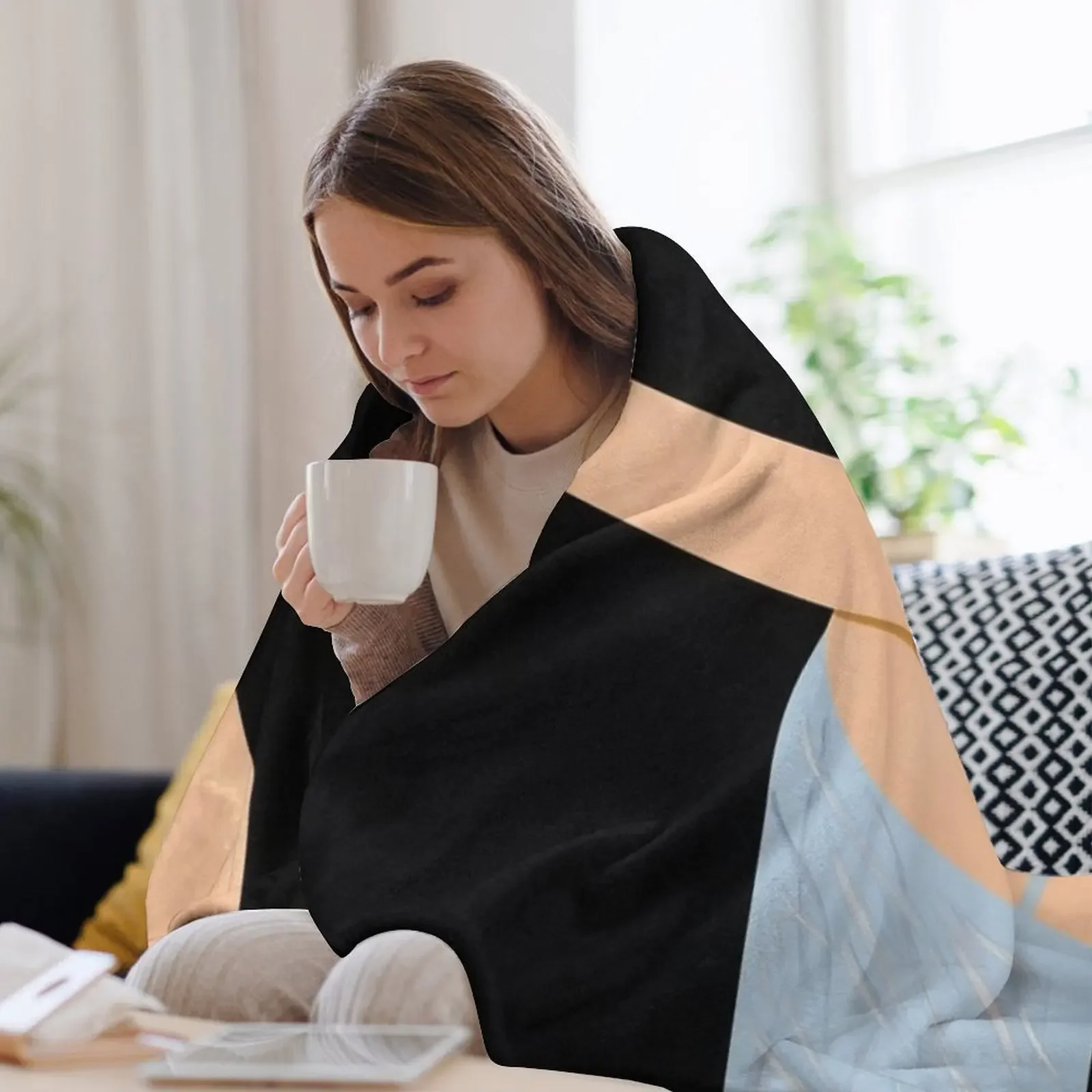 Алекс Катз плюшевый плед для дивана