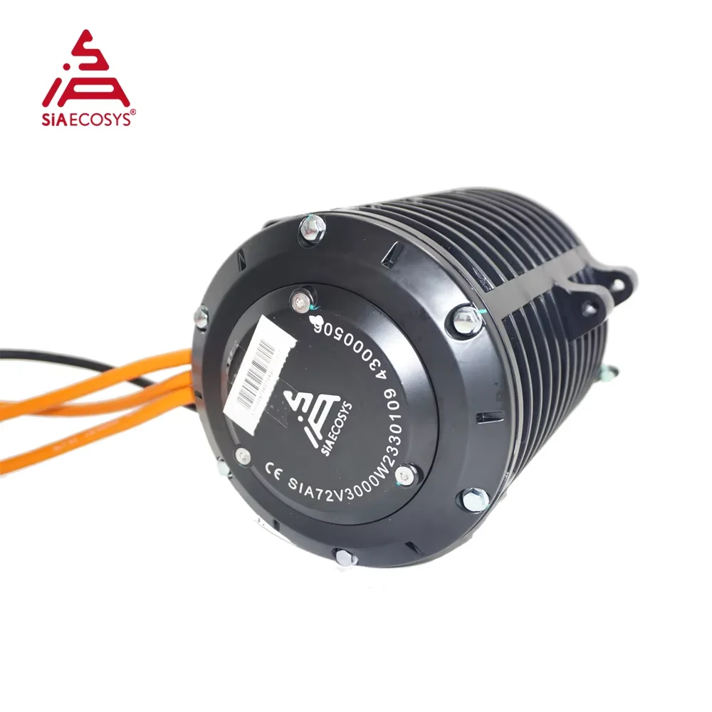 Фото QS MOTOR QS138 3000 Вт 70H V3 5500 Вт непрерывный 72 В 100 кОм двигатель среднего привода с коробкой передач для электрического мотоцикла №3