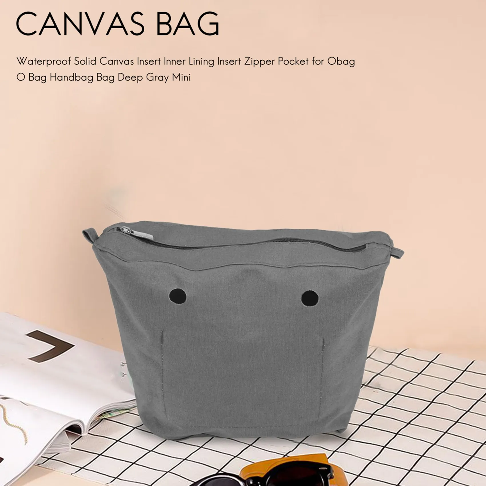 Водонепроницаемый однотонный холщовый вкладыш внутренняя подкладка вставка