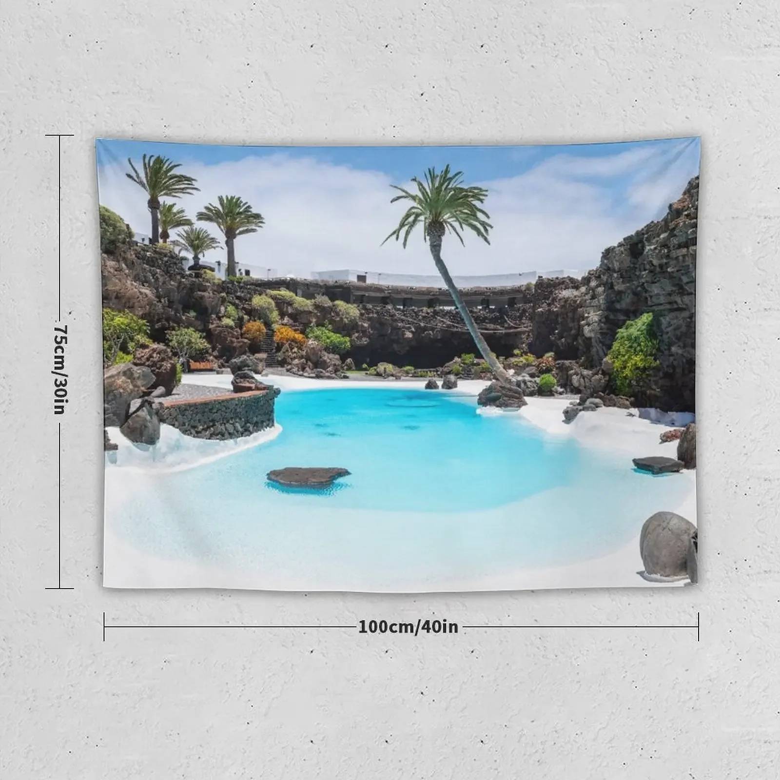 Jameos del Agua бассейн Lanzarote гобелен украшение для спальни Kawaii Декор комнаты