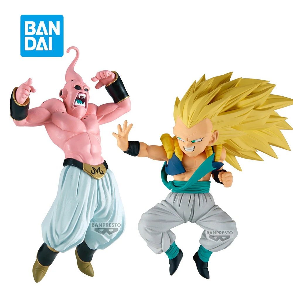 Оригинальный Banpresto Dragon Ball Z Match Makers Majin Buu Gotenks SSJ3 Великая война Фигурка Аниме ПВХ