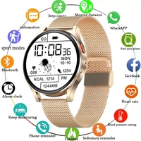 smart watch women bluetooth call heart rate fitness watch for men waterproof sport full touch round smartwatch for android ios