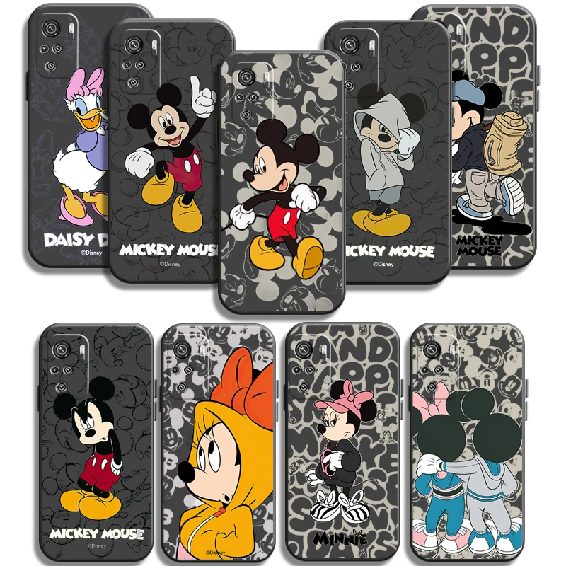 

Disney Mickey Mouse Phone Cases For Xiaomi Redmi Note 10 10 Pro 10S 10 5G Funda Back Cover Carcasa