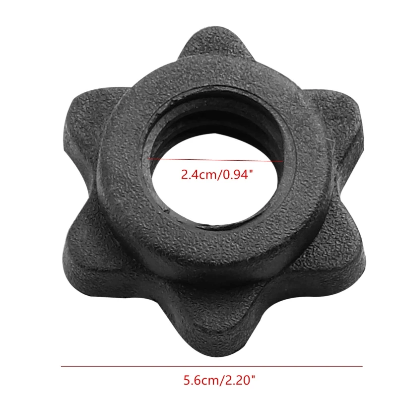 4 шт. гайка для стержня гантели нескользящая шестигранная сменные воротники