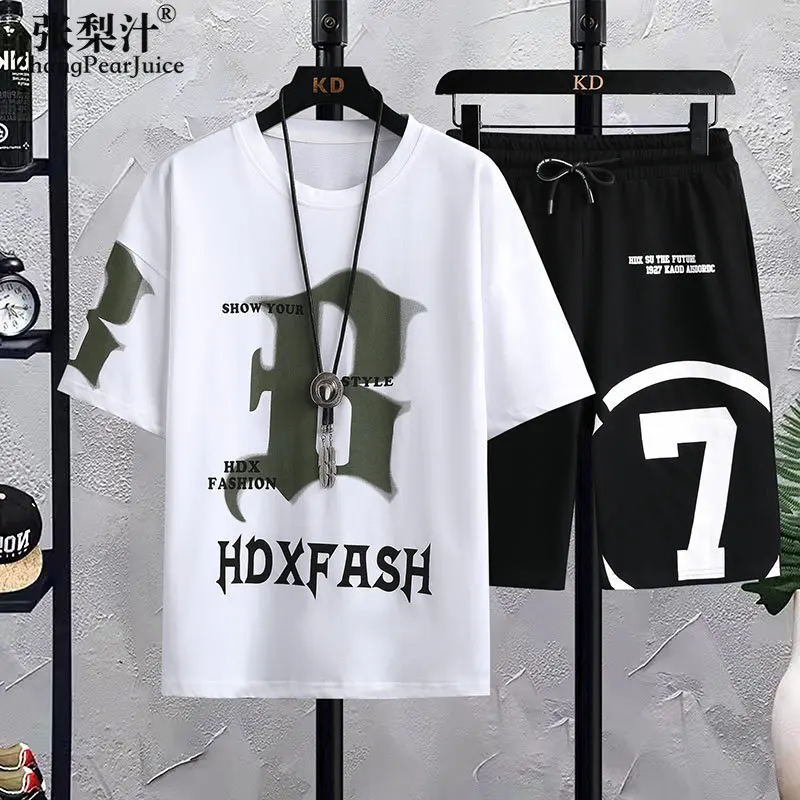 New Summer Casual Sports Suit Women's T Shirt + Pants Two Piece Set Women's High Quality Breathable Tracksuit Moletom Masculino