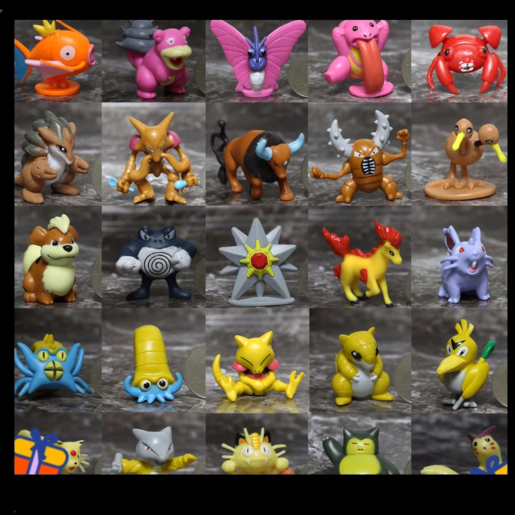 

Pokemon Paras Venomoth Tauros Growlithe Nidoran Pinsir Slowbro Alakazam Magika Movie & TV Peripherals Action Figures Model