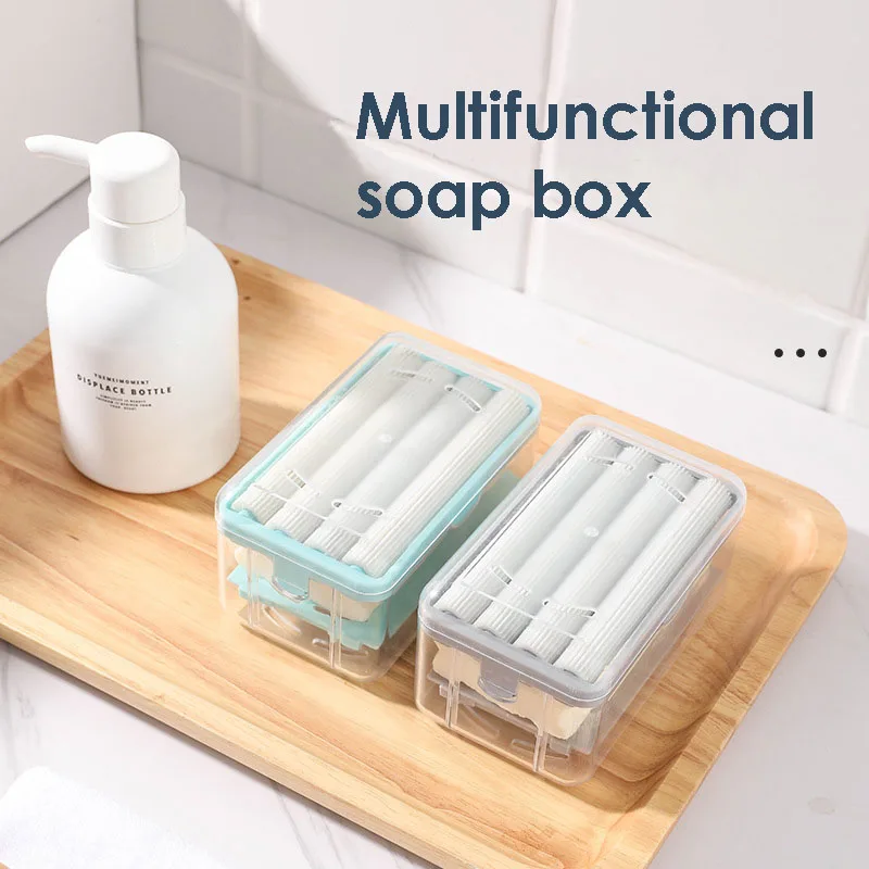 

Многофункциональная Коробка для мыла, Пенообразователь для мыла без использования рук, сушилка для мыла, бытовая полка для хранения, держат...