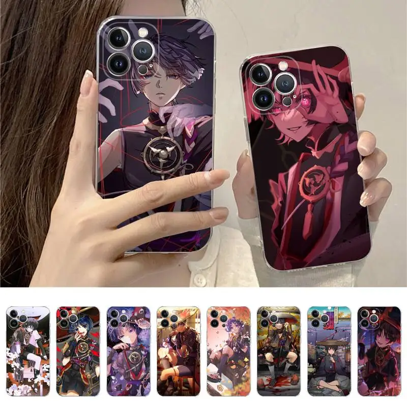 

Scaramouche Genshin Impact Phone Case For iPhone 14 11 12 13 Mini Pro XS Max Cover 6 7 8 Plus X XR SE 2020 Funda Shell