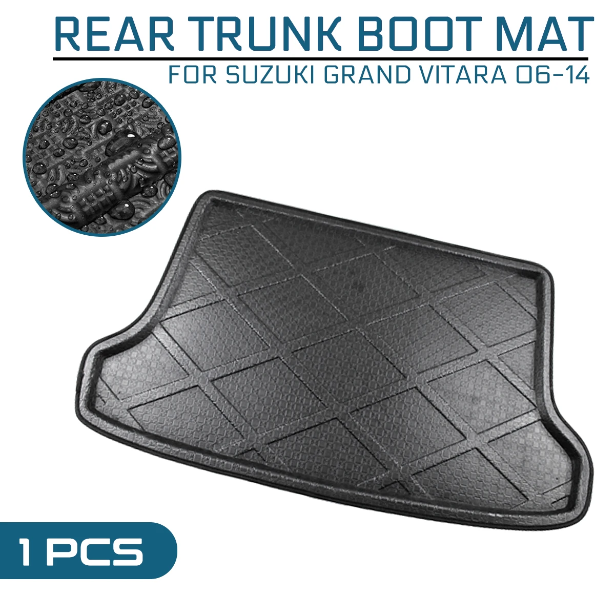 

Car Floor Mat Carpet Rear Trunk Anti-mud Cover For Suzuki Grand Vitara 2006 2007 2008 2009 2010-2014