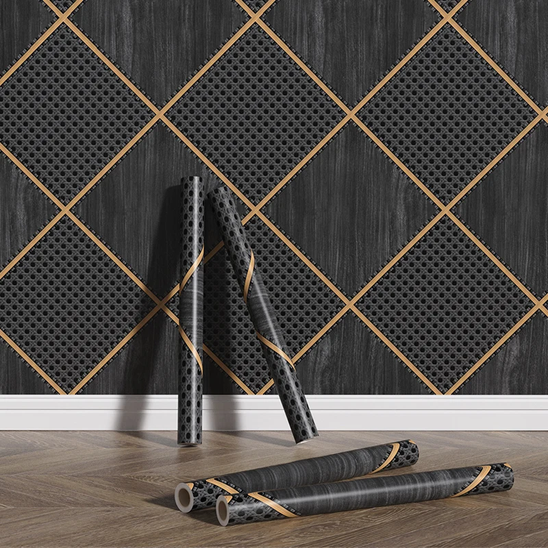 Винтажные черно-золотые наклейки на шкафы домашний декор сетчатые мебельные