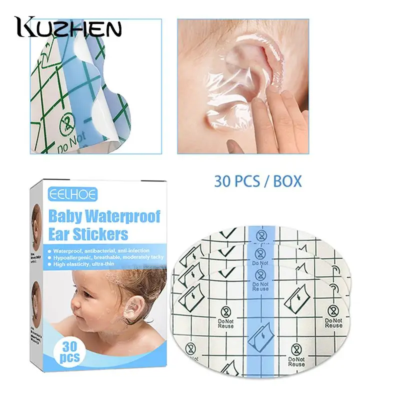 

30 шт., водонепроницаемые накладки на уши для детей