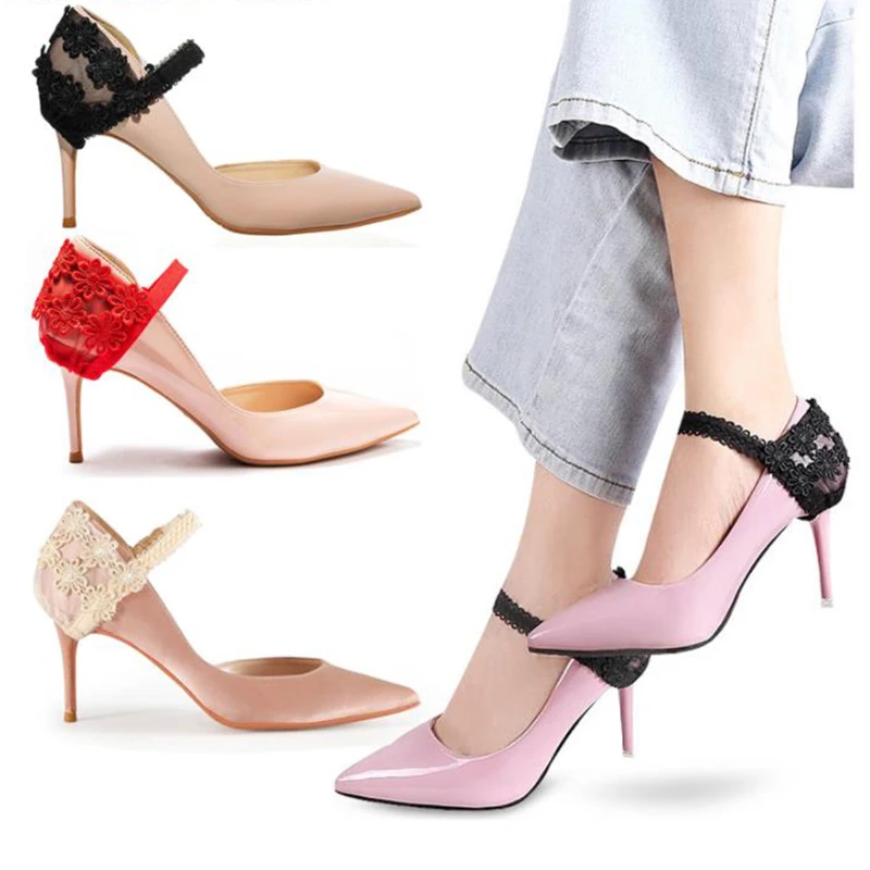 

1 Pair Elastic Shoe Laces for Loose Women Shoes Fashion Shoelaces Female High Heels Anti-Drop Heel Badge Lace Shoe Strap