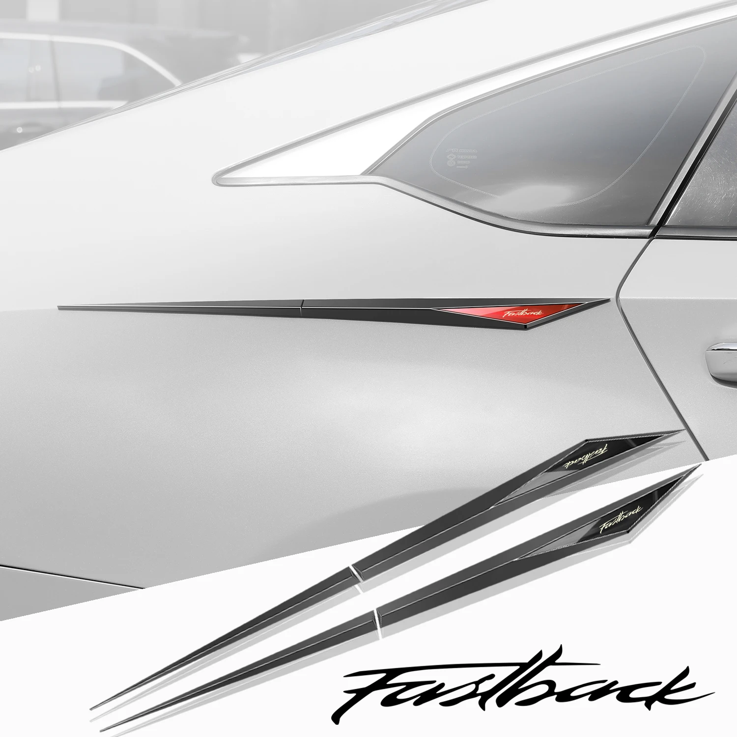 2 шт. автомобильные наклейки из ТПУ аксессуары для Fiat fastback