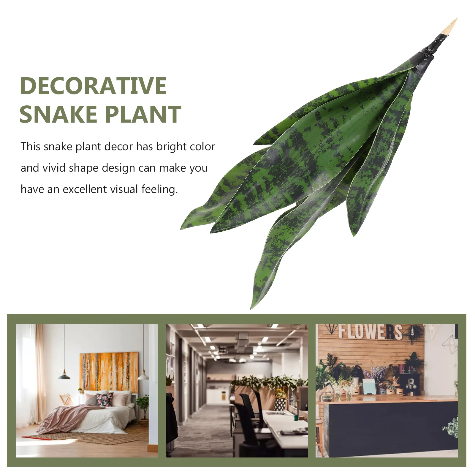 Искусственный тигр пиранья змеиное растение украшение для дома декор сделай сам