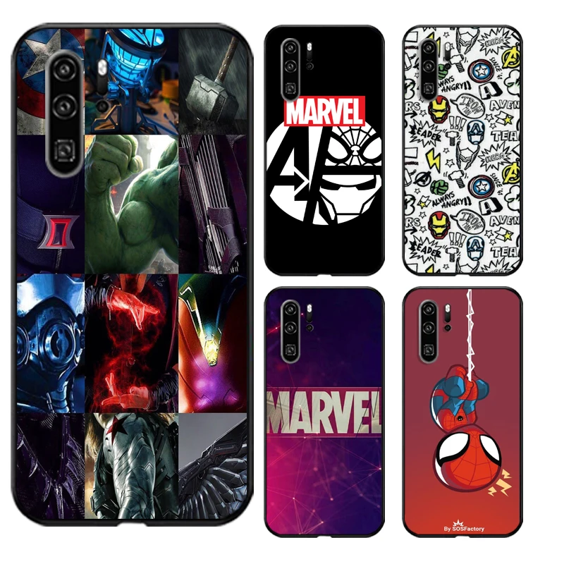 

Marvel Avengers Phone Cases For Huawei Honor P20 P20 Lite P20 Pro P30 Lite Huawei Honor P30 P30 Pro Funda Soft TPU Back Cover