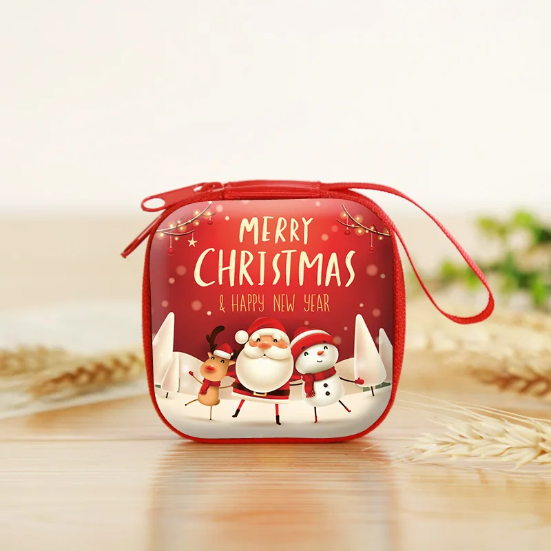 

Christmas Storage Bag Creative Tinplate Coin Purses Christmas Decorations Children's Toys For New Year's Gifts