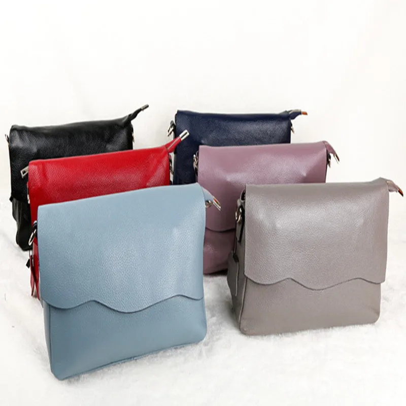 2023 Luxury Genuine Leather Women's Shoulder Bags for Women Fashion Ladies CrossBody Bag Female Cow Leather Flap Handbags