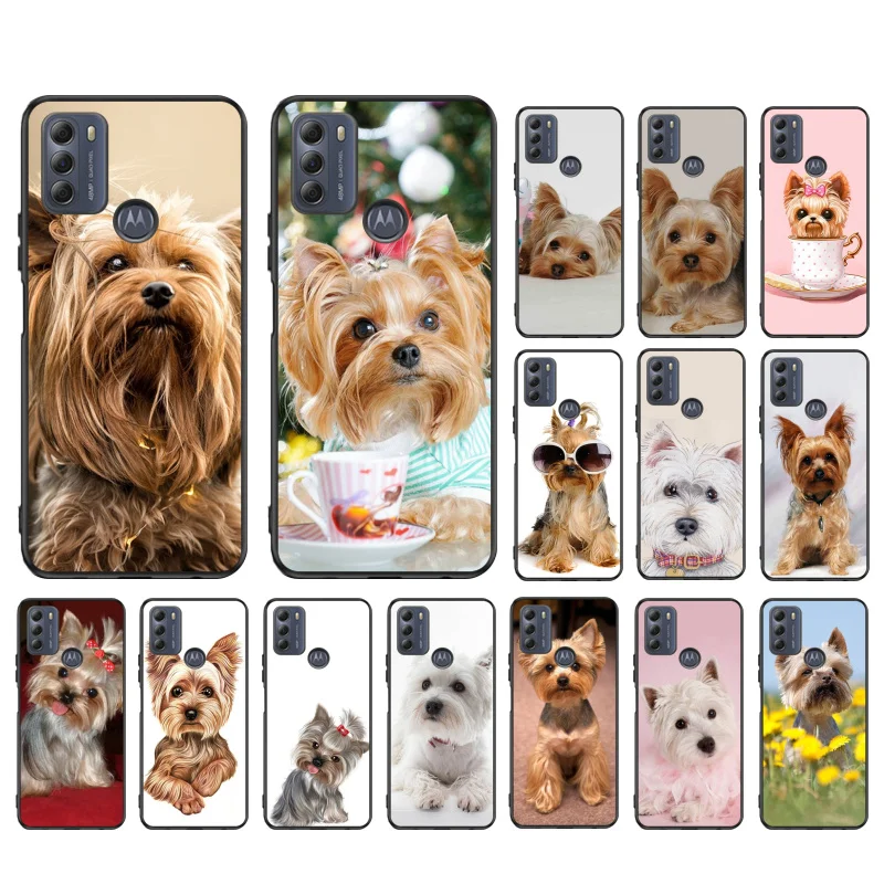 

Yorkshire terrier dog Case for Motorola G22 G60 G52 G100 G Stylus G30 G10 G20 G50 GPure E32 E20 E40 E7 Edge20 lite Pro OneAction