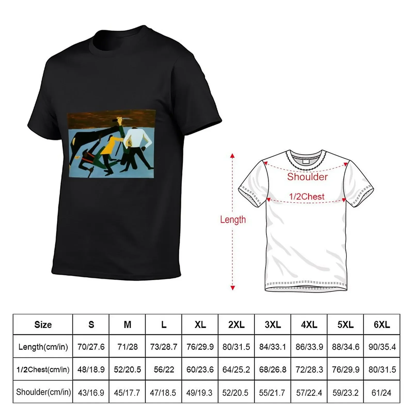 Jacob Lawrence T-Shirt vintage anime shirt animal prinfor boys print sweat shirts men