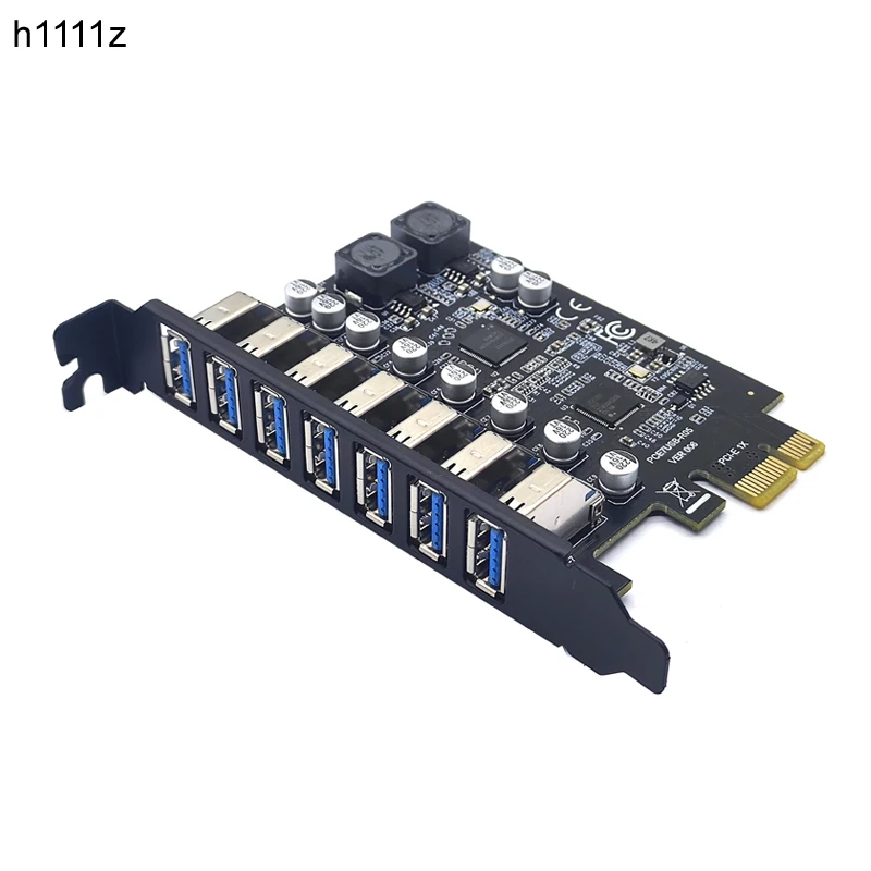 USB 3 0 PCI Express адаптер e на 7 портов Расширенный карта USB3 PCIe PCI-e x1 преобразователь