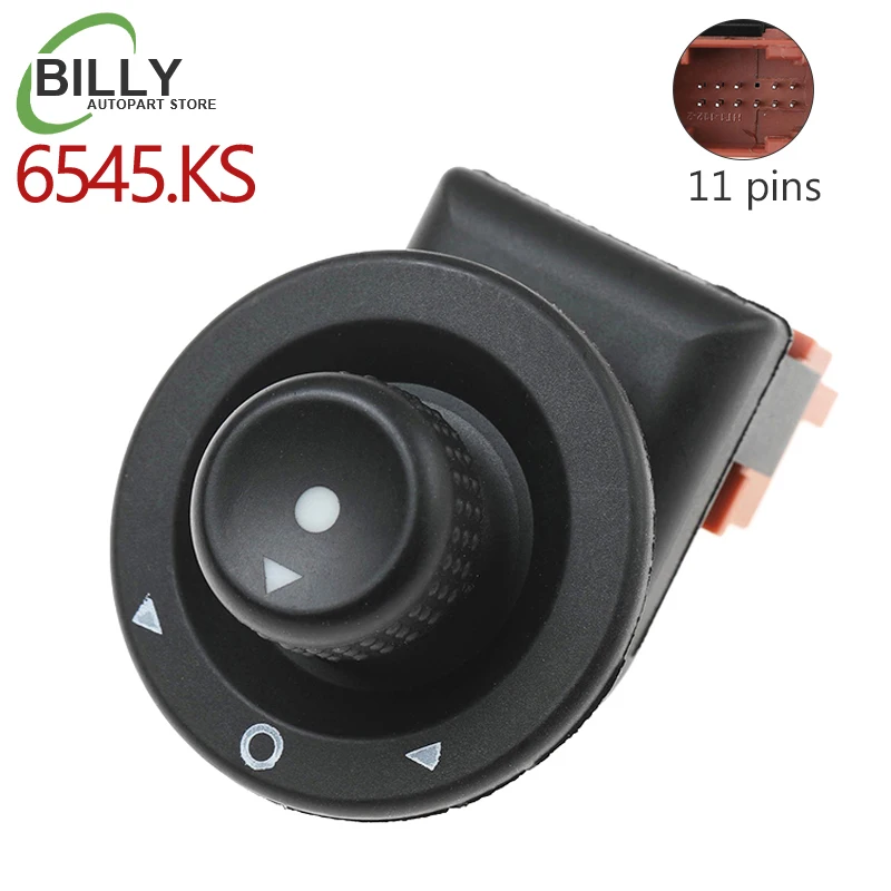 

YAOPEI 6545KS 6554.KS Electric Side View Mirror Control Switch Button for Citroen C3 C2 C4 Peugeot 1007 185526