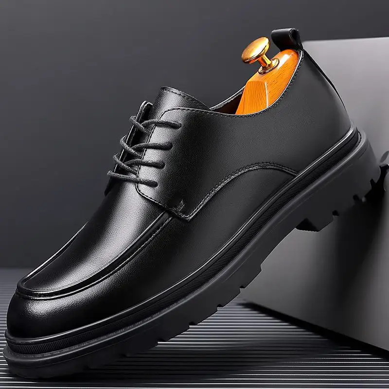 

Fall Hair Stylist Men's Shoes Boys British Style Retro Big Head Leather Shoes Men's Business Formal Wear Suit Casual Shoes Y