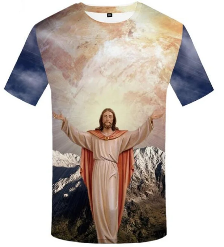

Jesus Christ 3D Printed Fashion Women/men's T-shirts J01