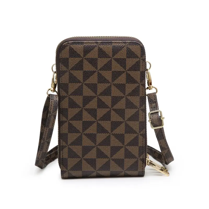 Womens Leather Crossbody Card Wallets Cell Phone Purse Clutch Handbags with Card slots