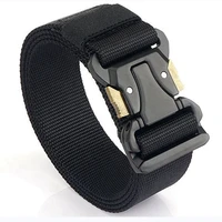 new design elastic belt male canvas belt outdoor tactical belt buckle zinc alloy mens military nylon belts army ceinture