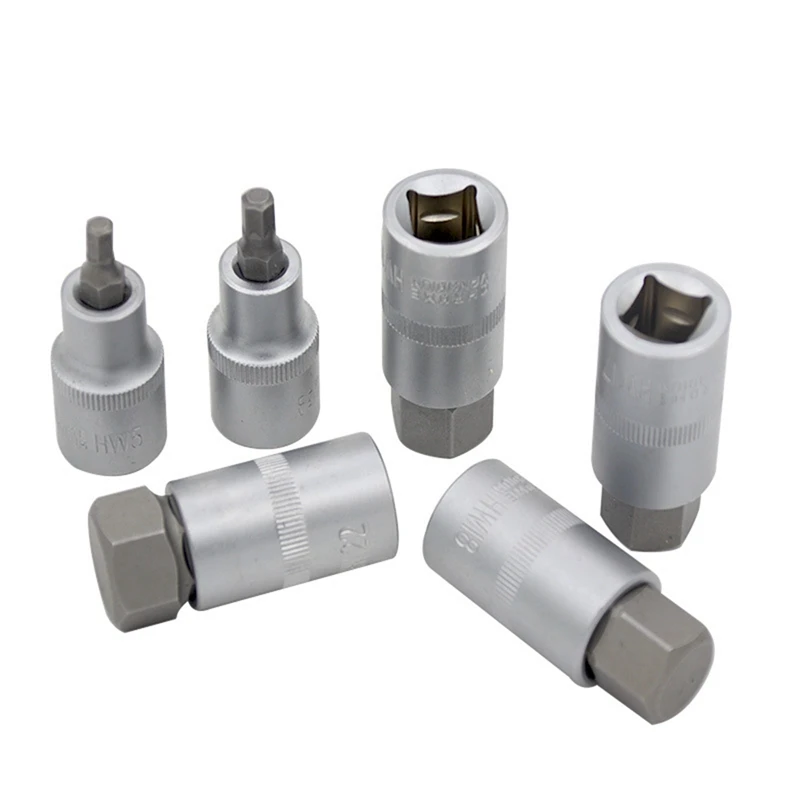 12 шт. набор шестигранных головок с приводом 1/2 дюйма H5 H6 H7 H8 H10 H12 H14 H16 H17 H18 H19 H22 Набор