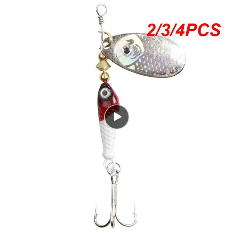 

2/3/4PCS Spinners Fishing Tackle Fishhook Bionic Swimbait Sharp Treble Hooks Fishing Tackle Fishing Spinner Lure