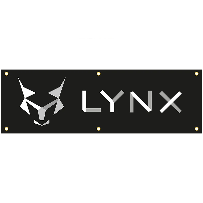 130GSM 150D материал Рысь пистолет Баннер 1, 5 футов * 5 футов (45*150 см) размер для дома флаг внутренний уличный Декор