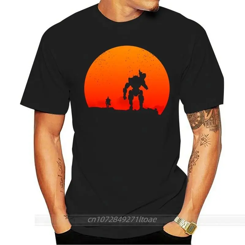

Titan Respawn Entertainment Titanfall 2 Classic Tshirts Sunset Shooter Game Funny Designers Fashion T Shirt Father's Day Men