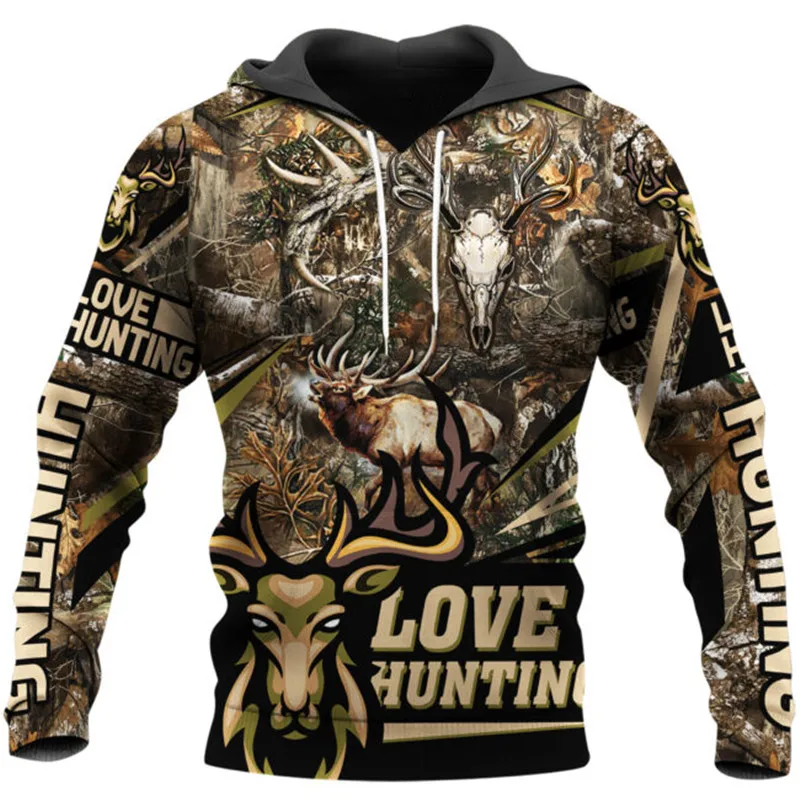 

Fashion Deer Hunter 3D Print Hoodie Casual Street Hip Hop Harajuku Zipper Hoodie Unisex Sweatshirt 002