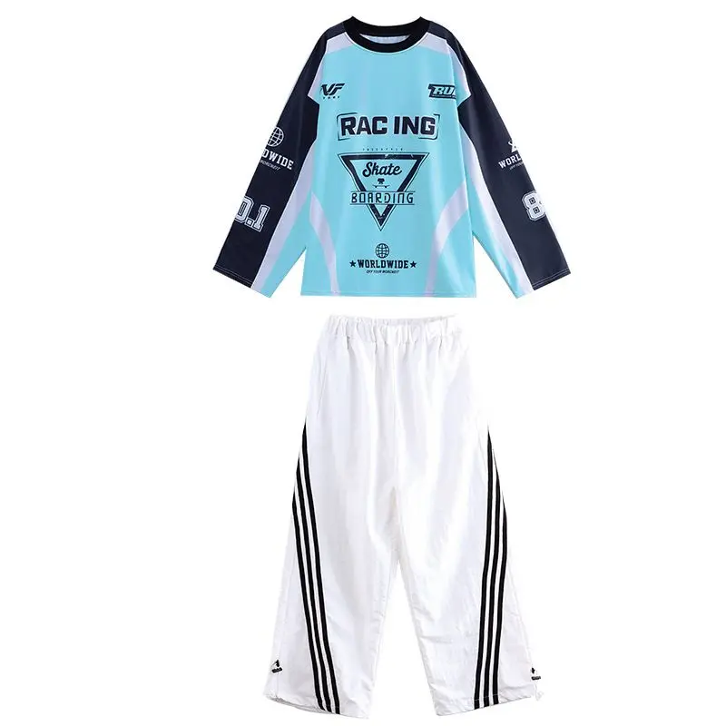 Детские костюмы для выступлений в стиле хип-хоп модные мальчиков модная