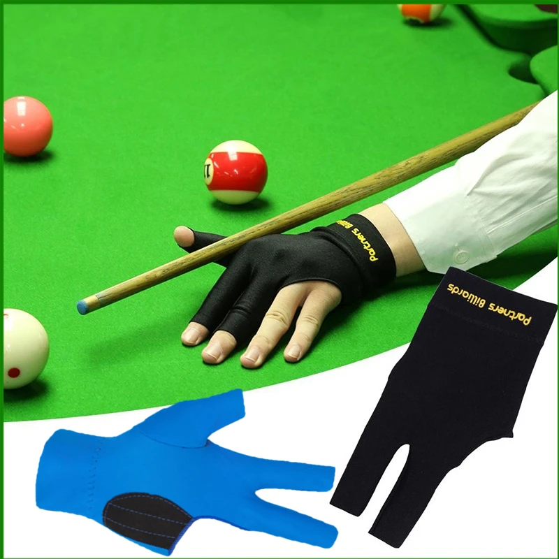 

Elasticity Snooker Billiard Cue Gloves Men's And Women's Three Finger Glove Pure Cotton Non Slip Breathable Billiard Cue Mitten