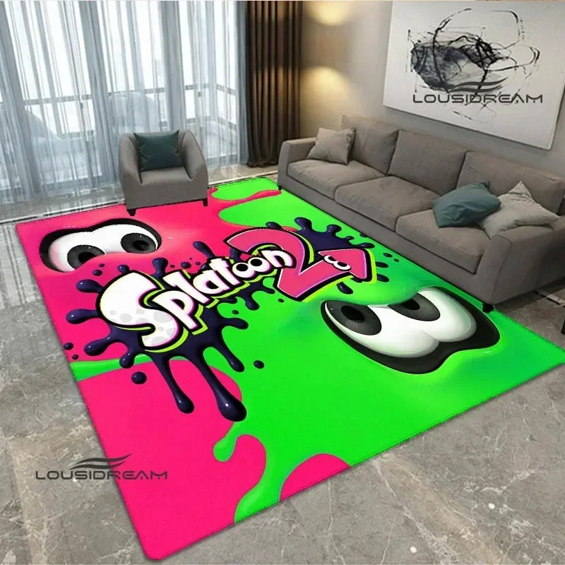 3D мультяшный игровой ковер с принтом Splatoon кухонные коврики нескользящий уличные