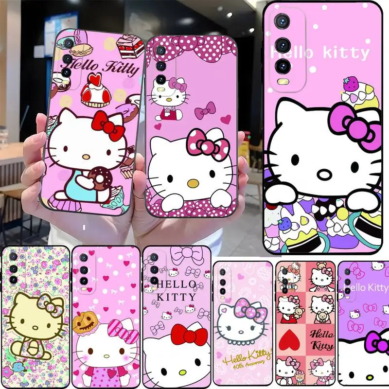 

Hello Kitty Phone Case For OPPO A52 A94 Find X5 X3 X2 A93 Reno 4 3 Pro A74 A72 A53 Funda Shell Cover Mobile Phone Bag