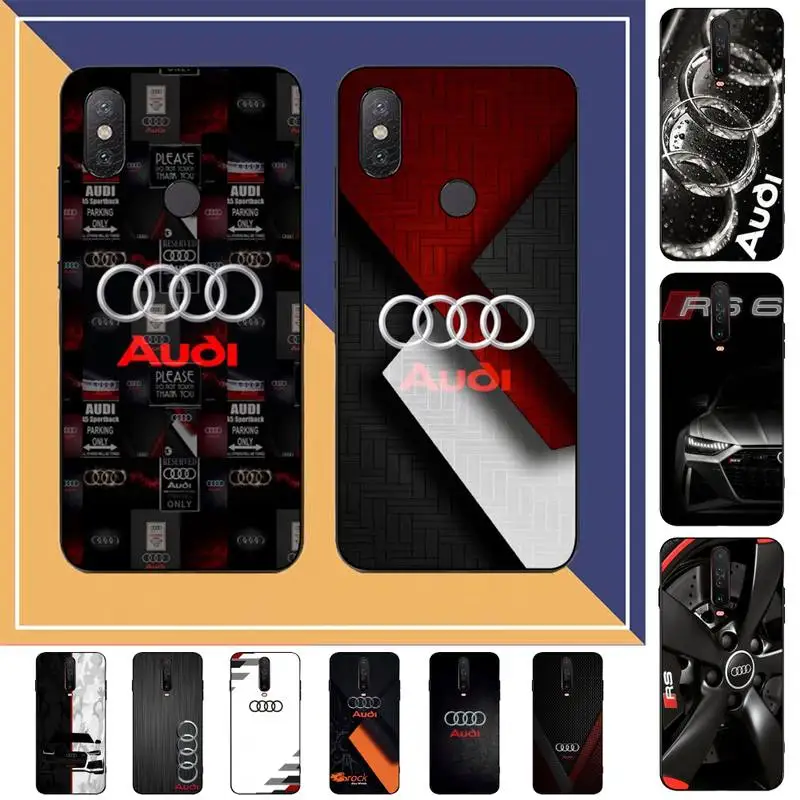 

Luxury Popular A-Audi RS Sport Car Phone Case for Redmi Note 8 7 9 4 6 pro max T X 5A 3 10 lite pro