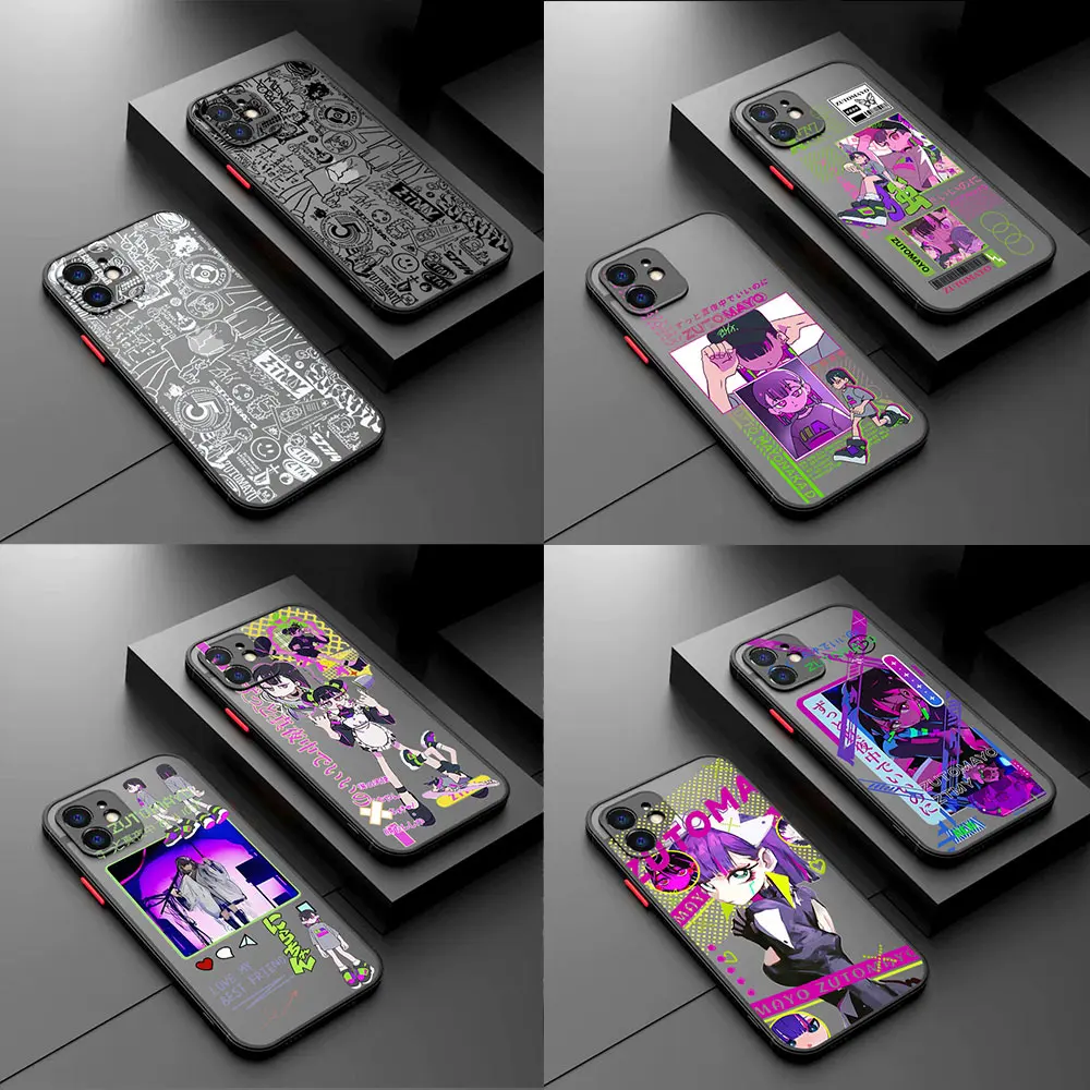 Чехол для телефона Zutomayo с рисунком iPhone 15 14 13 12 11 Pro Max X XR XSMax 7 8 Plus матовая прозрачная