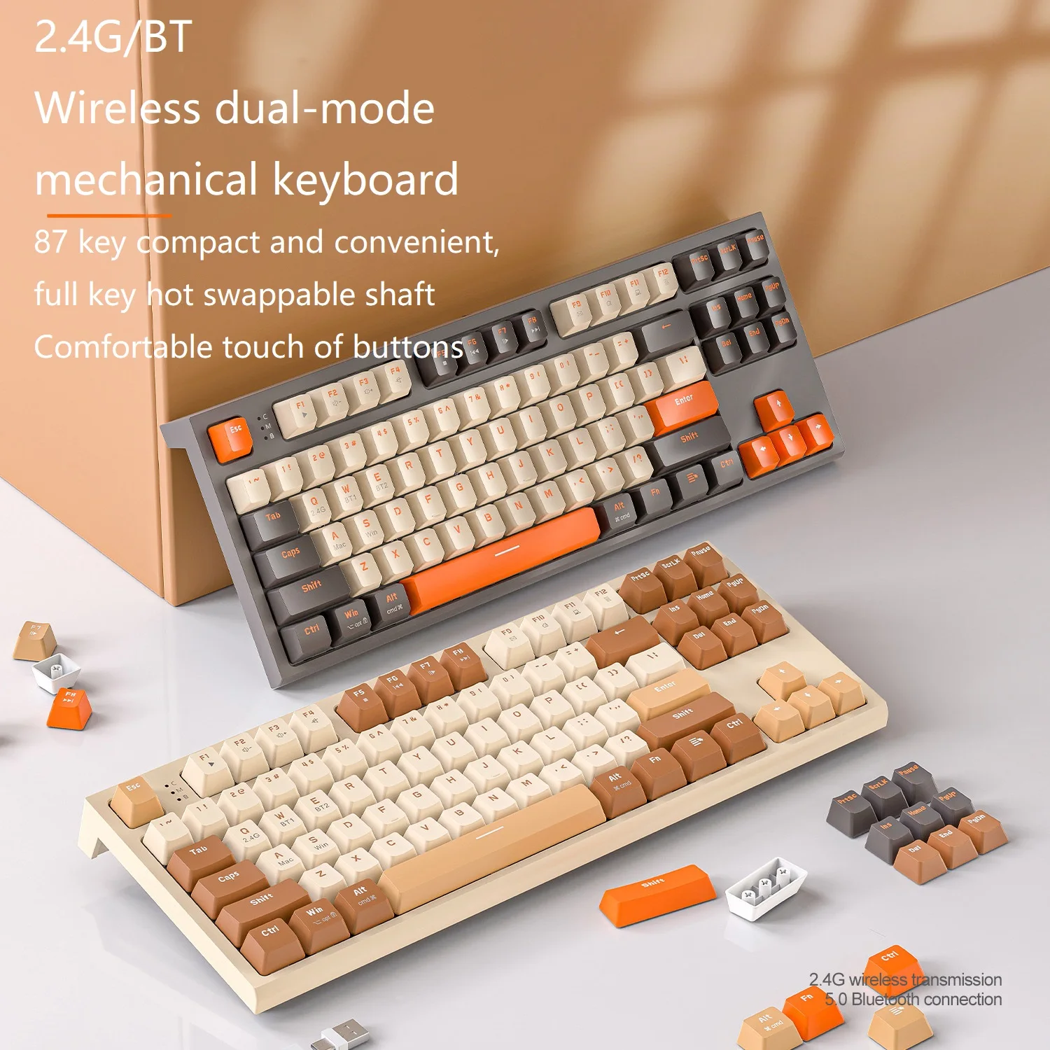 Оригинальная новая бесплатная W·olf M88 Беспроводная BT Двухрежимная механическая