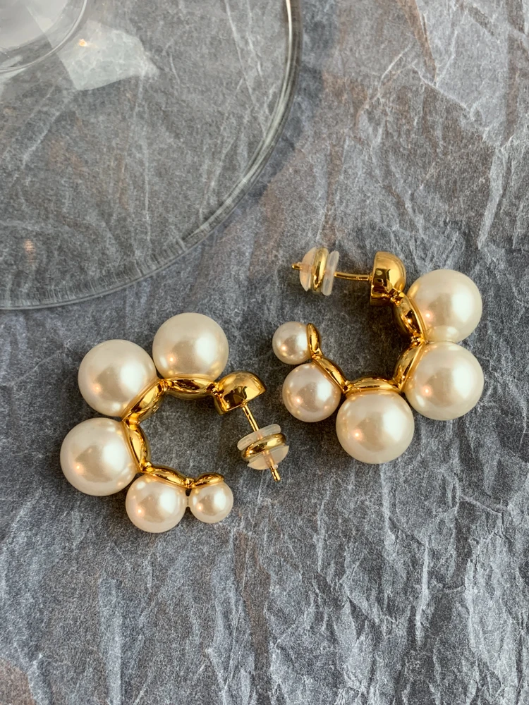 

Premium Pearl Earrings Unusual Accessories Luxury Jewelry For Woman