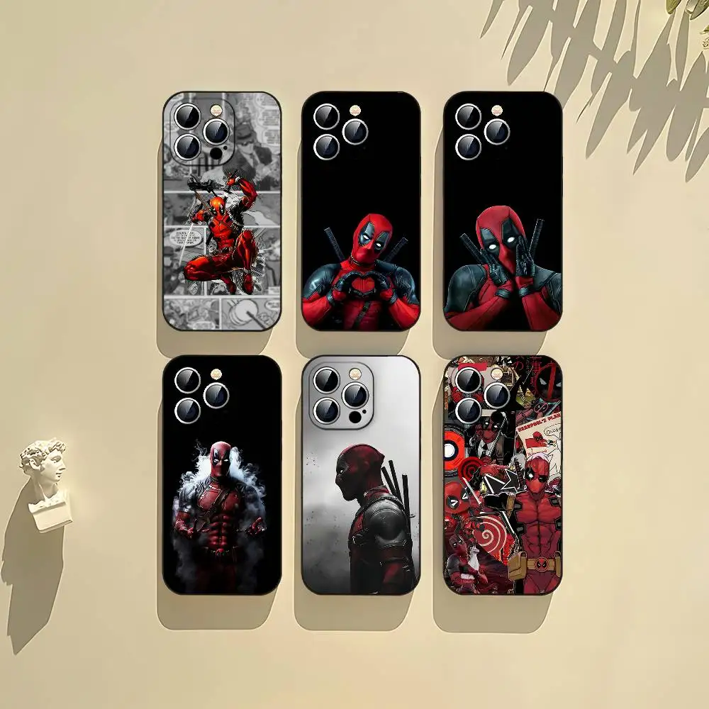 Фото Чехол для телефона Cool-D-deadpoolS, черный, подходит для iPhone 17, 16, 15, 11, 13, 14 Pro Max, Plus, X, Xr, Xs Max, 13 Mini №1