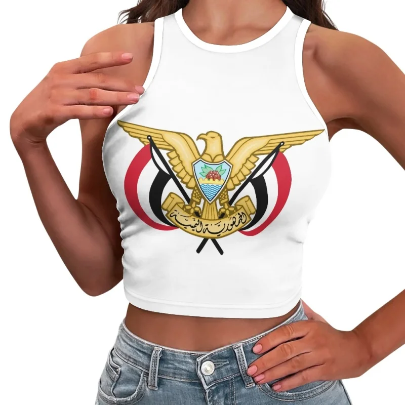 

Egypt National Flag Emblem Pattern Casual Female Tank Tops Harajuku Camis Vest Streetwear Sleeveless Sexy Women Crop Top Outfits
