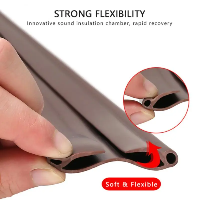 

Soundproof Sealing Blocker Draught Excluder Under Door Waterproof Soft Seal Strip Home Accessories Tools Wind Noise Reduction