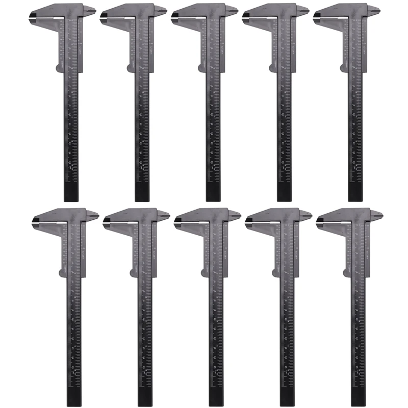 

10 шт., пластиковый мини-штангенциркуль, 150 мм